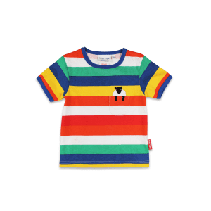 Rainbow Sheep Pocket Short-Sleeved T-Shirt