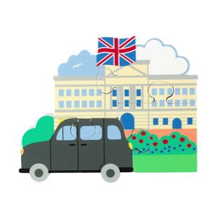 London Taxi Wooden Puzzle