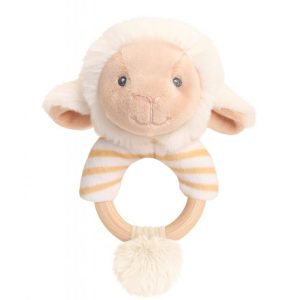 Lullaby Lamb Ring Rattle from Keeleco