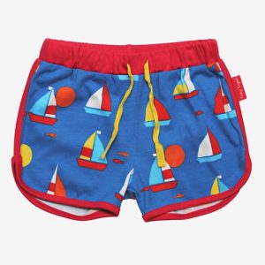 Organic Sailboat Print Shorts