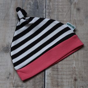 Lazy Baby 'Just Done 9 Months Inside' Baby Hat Pink