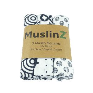 MuslinZ 3 Pack Muslin Squares 70x70cm – Sensory