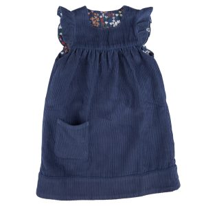 Winter Shift Dress in Night Blue (Reversible)