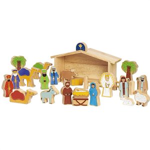 Lanka Kade Nativity Wood Fair-Trade Playset