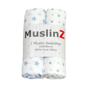 Muslinz Baby Muslin Squares, Soft, Breathable and Absorbent Newborn Receiving Blanket