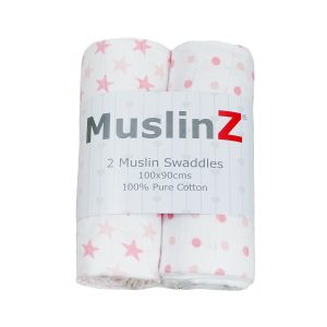 Muslinz Baby Muslin Squares, Soft, Breathable and Absorbent Newborn Receiving Blanket