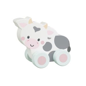 Orange Tree Toys Cow Push Toy