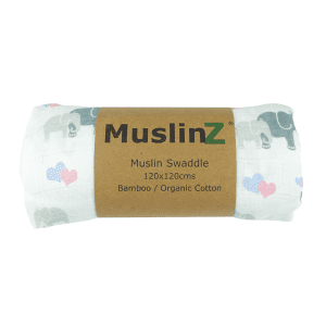 MuslinZ - Muslin Swaddle 120x120cm – Elephants