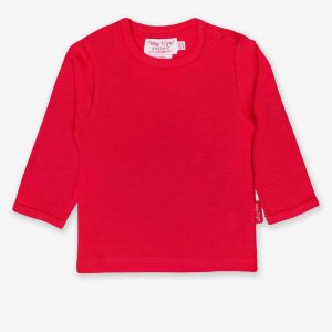 Organic Red Basic Long Sleeve T-Shirt from Toby Tiger