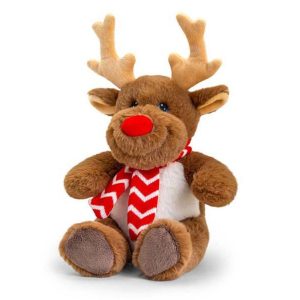 Keel Toys Keeleco Christmas Reindeer with Scarf 25cm