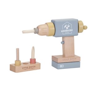 Little Dutch FSC Wood Children's Drill Bit Blu