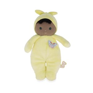 Kaloo - Very Soft and Fluffy Baby Doll - Yellow - 24cm - Washable - From Birth