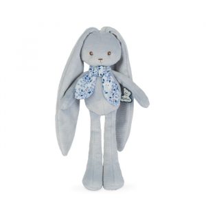 Kaloo - Lapinoo Corduroy Rabbit - Machine Washable - 10” Tall in Gift Box - Blue