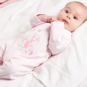Dandelion Clothing Sleepsuit - Newborn in Pink, Blue or Yellow